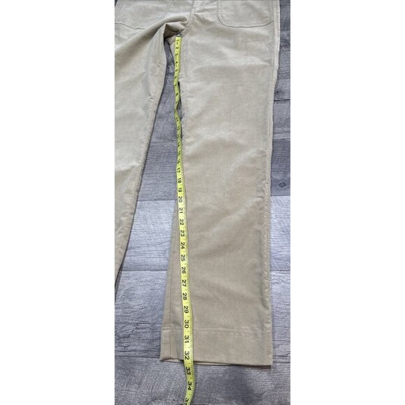 Kuhl Corduroy Pants Womens 12 Tan Chino Straight Low Rise Soft Stretch Outdoor - Picture 9 of 12